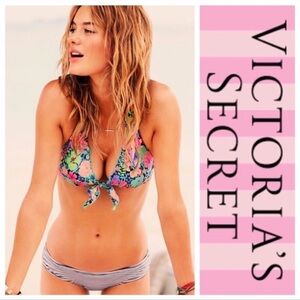 [VS] Tropical Floral Ruffle Edge Halter